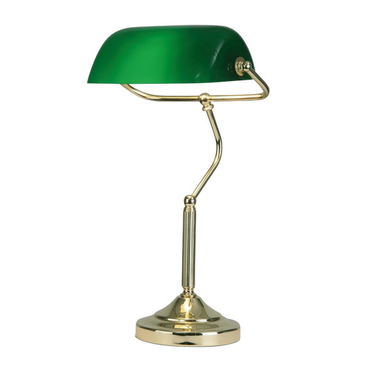 Green banker's lamp