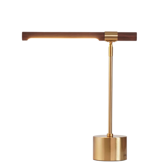 Linear wood lamp