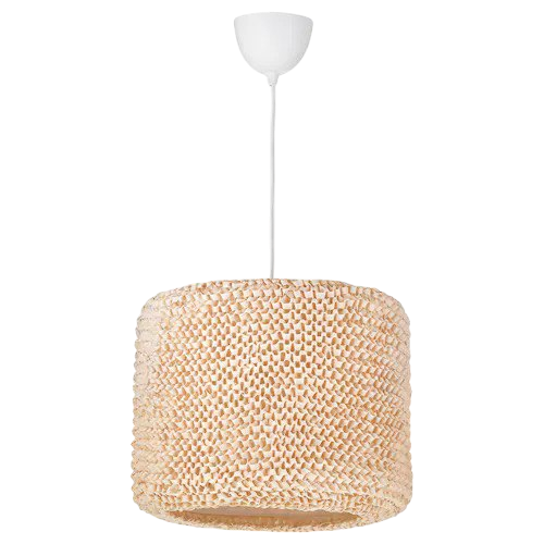 Cream patterned lampshade