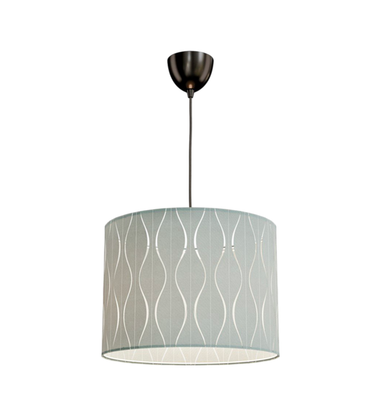 Green wavey lampshade