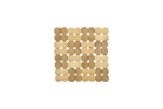 Geometric wood coaster