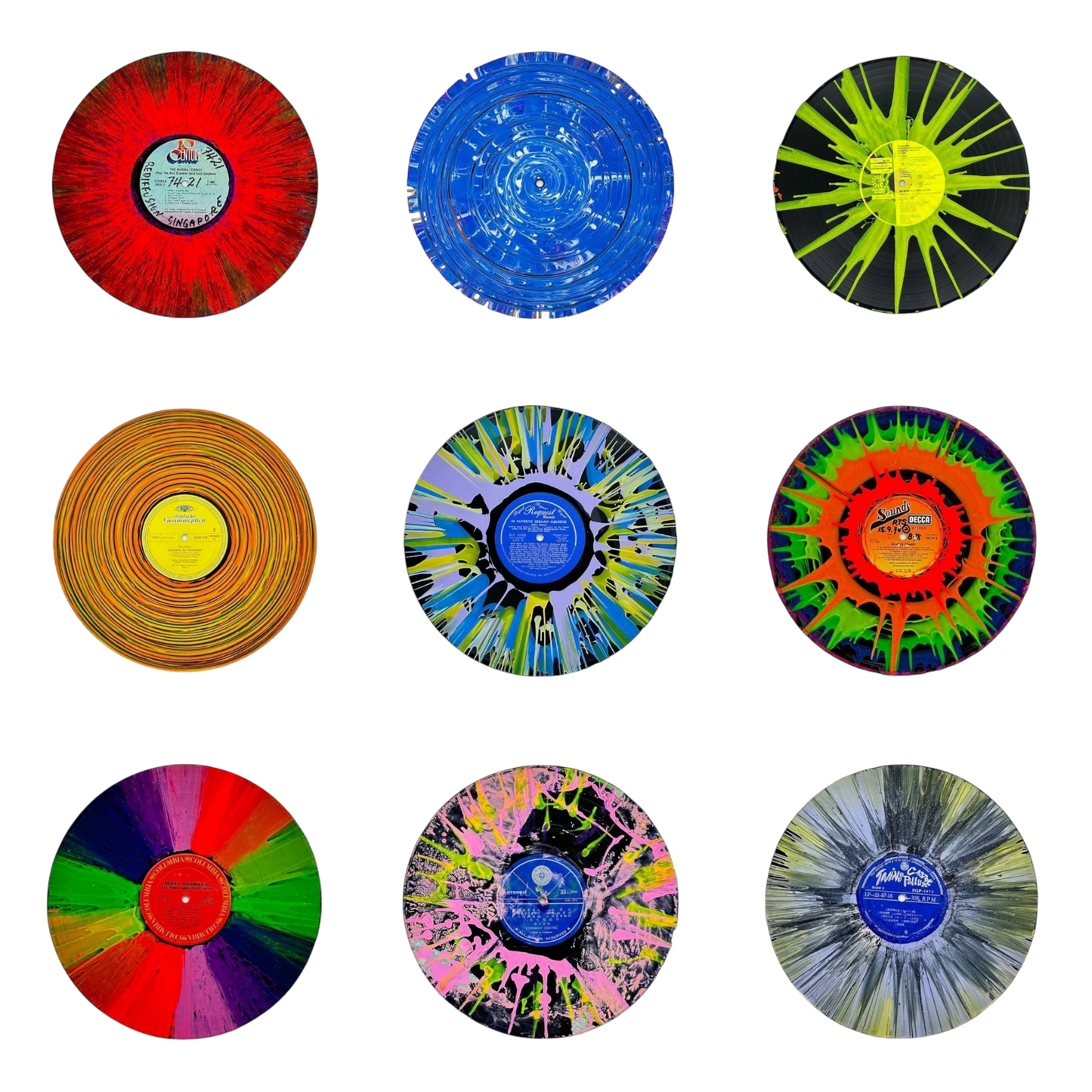 Set of artwork vinyls
