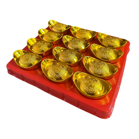 Set of 12 gold ingot