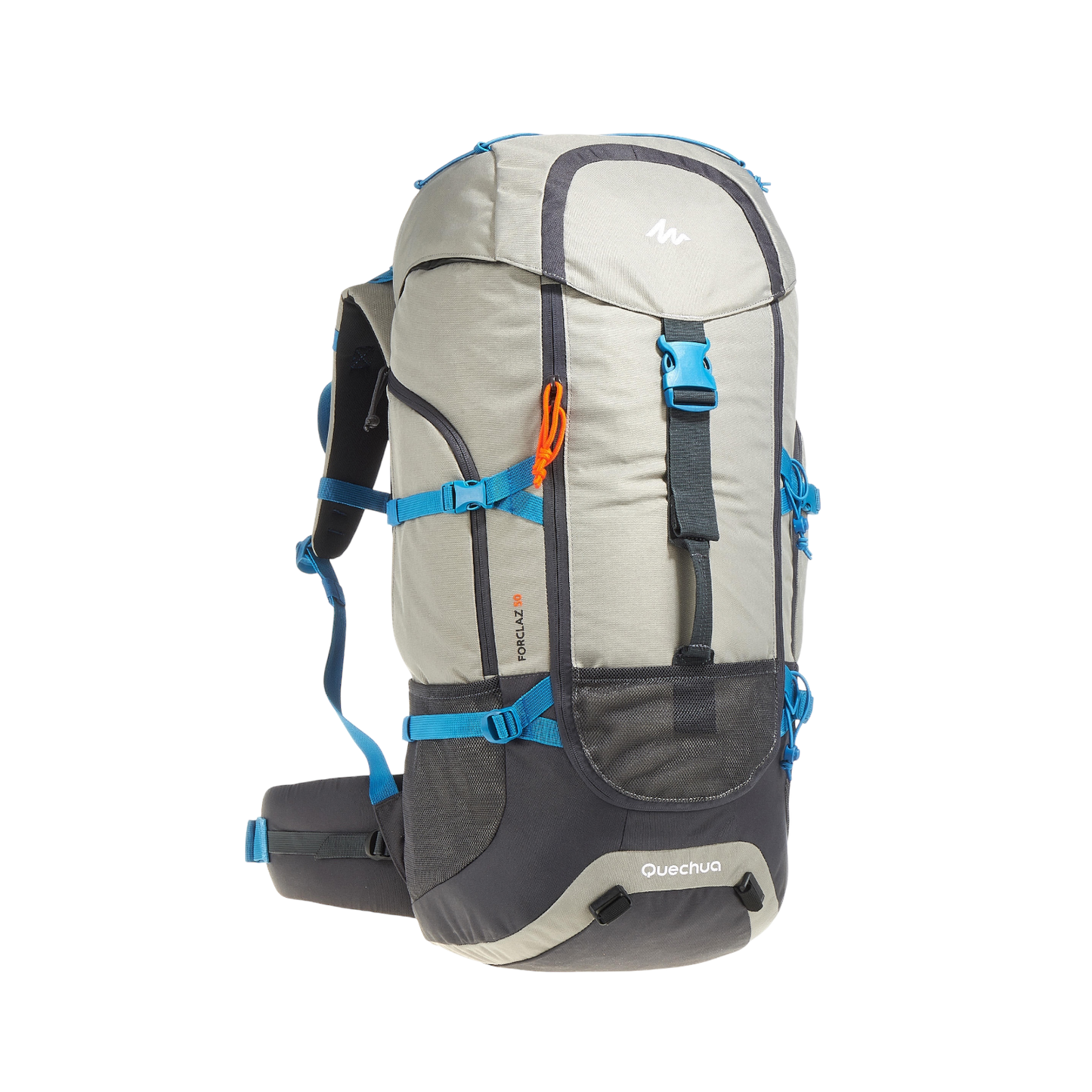 Grey trekking backpack
