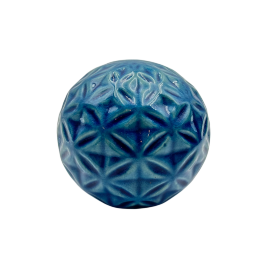 Blue patterned ball