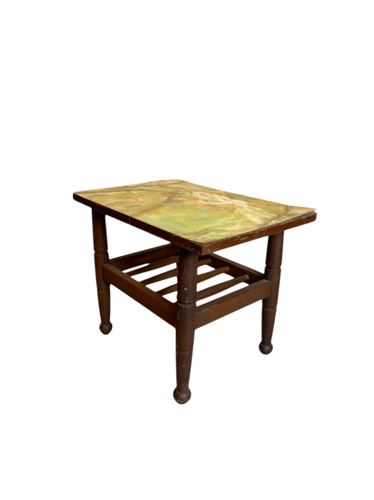 Marble top side table