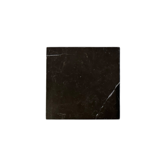 Black marble coaster