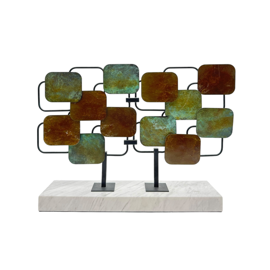 Marble based patterned plate (horizontal)