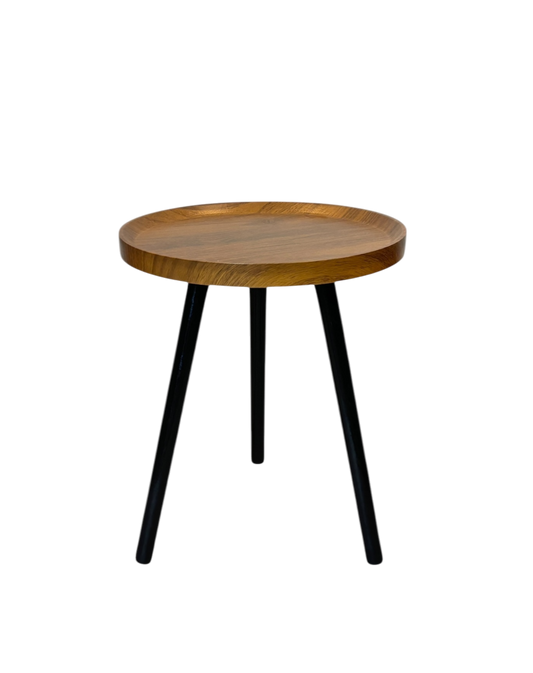 Brown and black side table