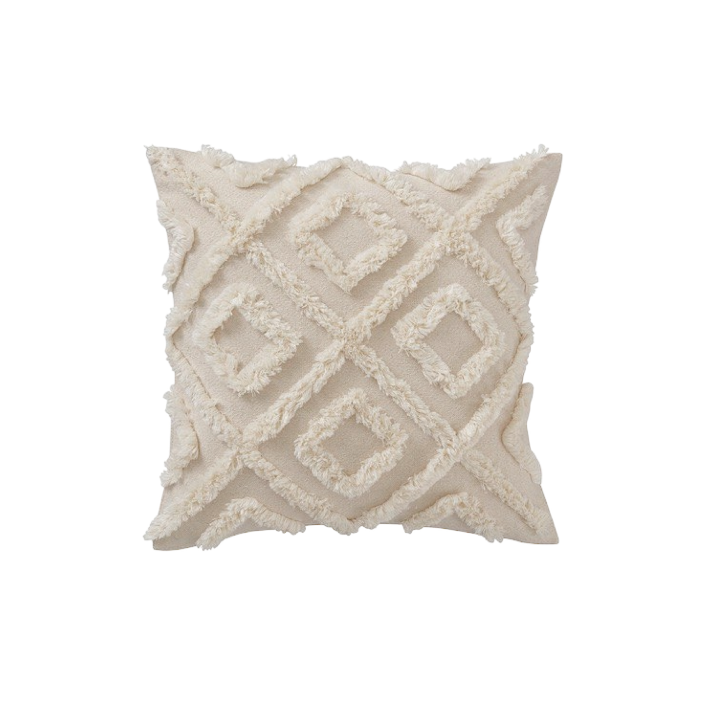 White fluffy cushion