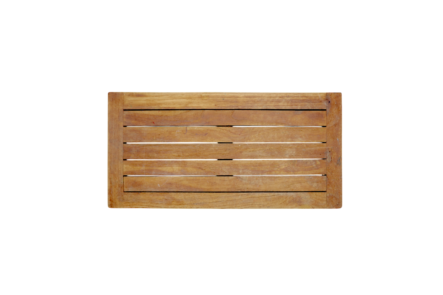 Striped wood platter
