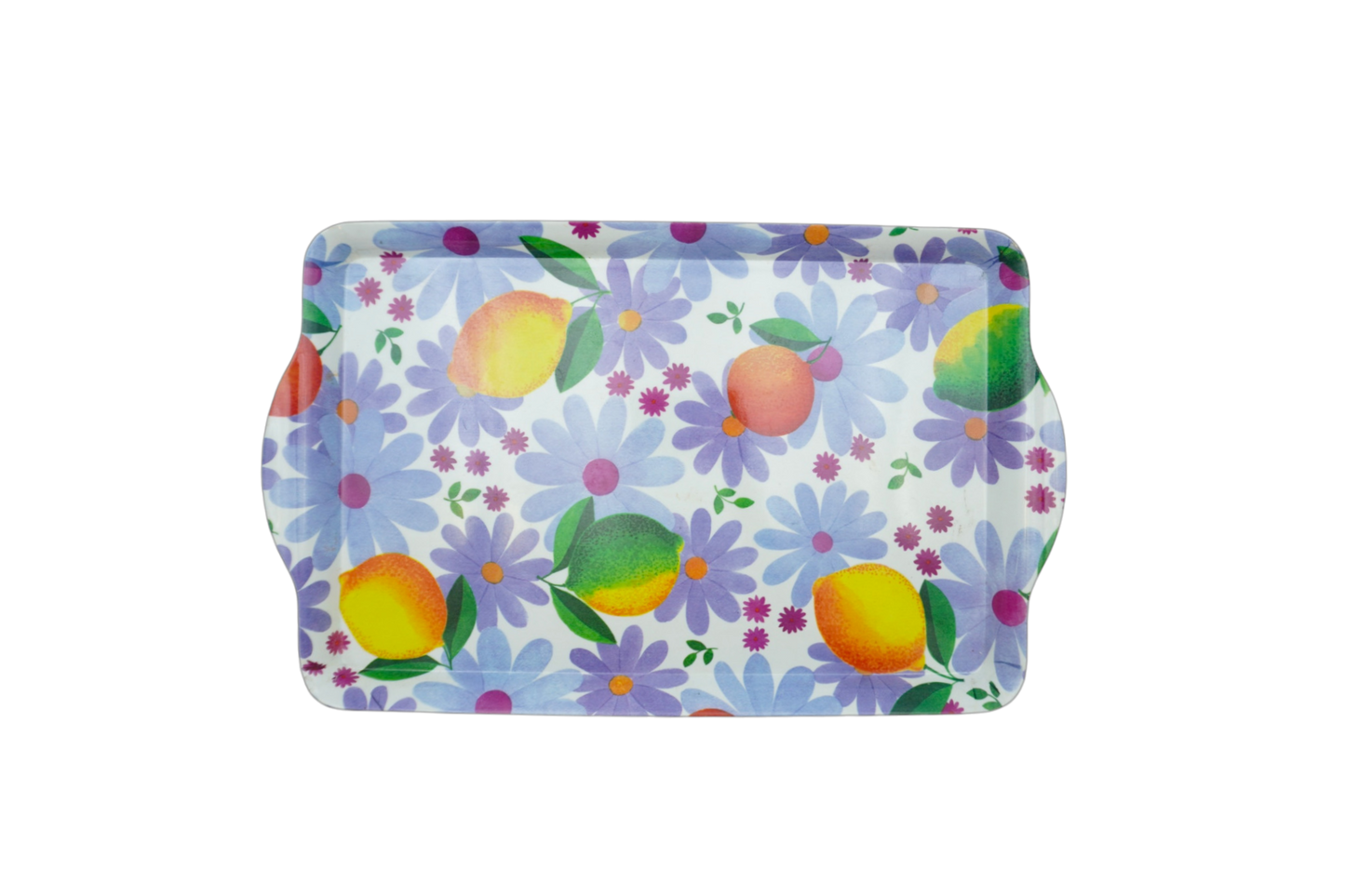 Purple fruit and flower tray