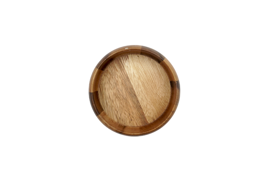 Circle wood bowl