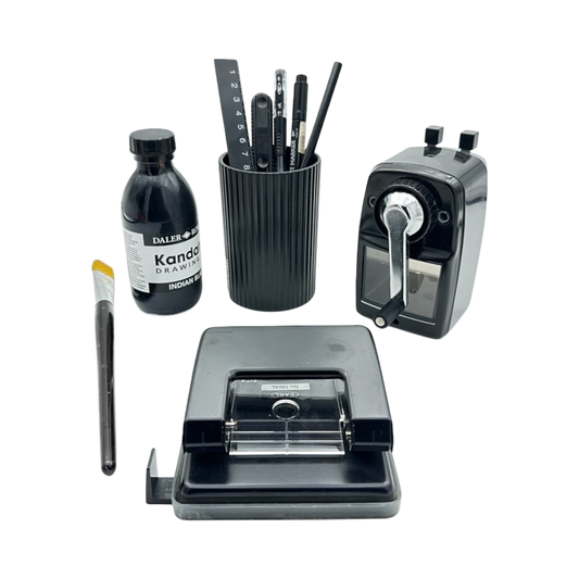 Black stationary set
