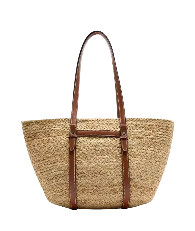 Straw tote bag