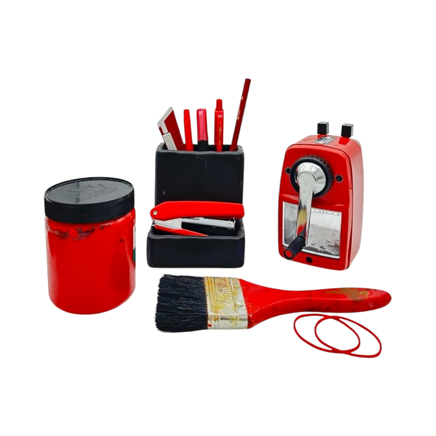 Red stationary set