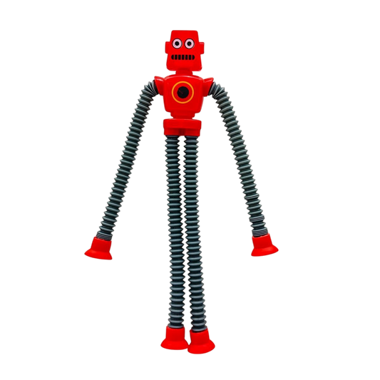 Stretchable robot suction toy