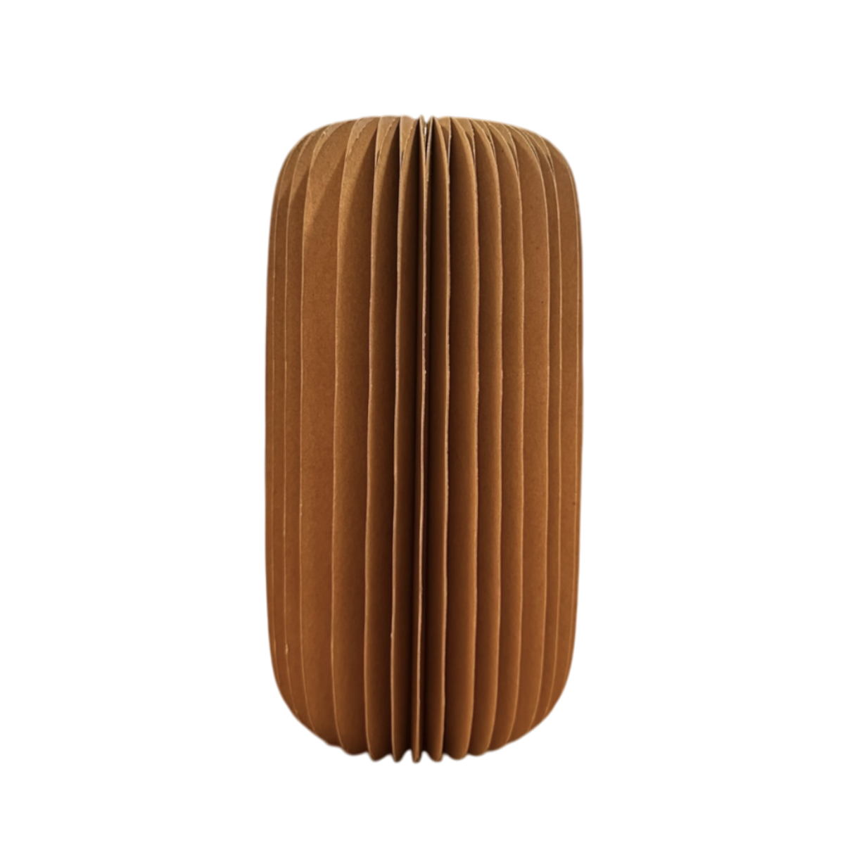 Brown paper vase