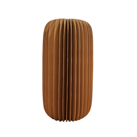 Brown paper vase
