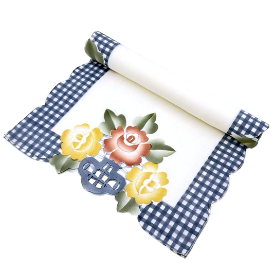 Floral tablerunner