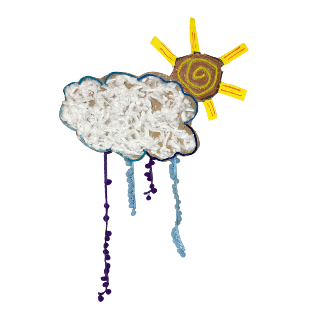 Sun and cloud kids craft