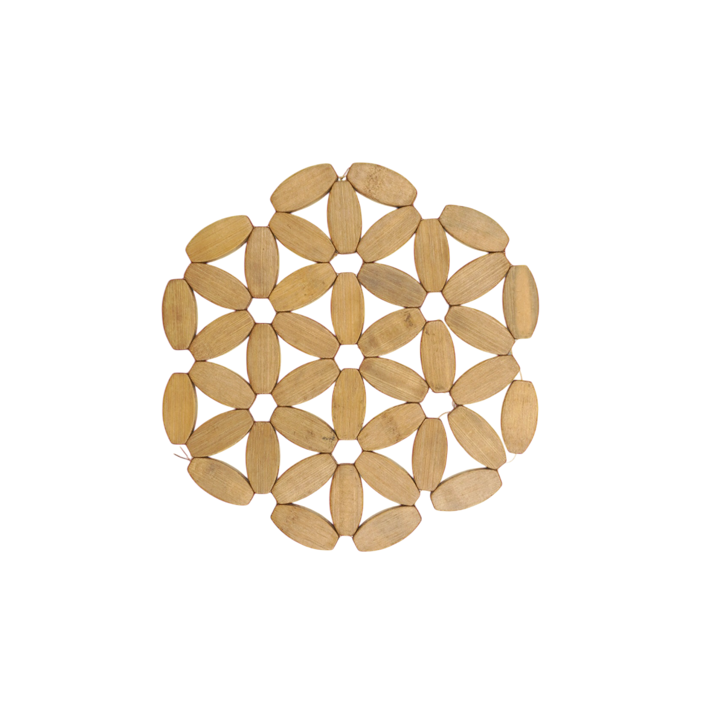 Flower wood coaster