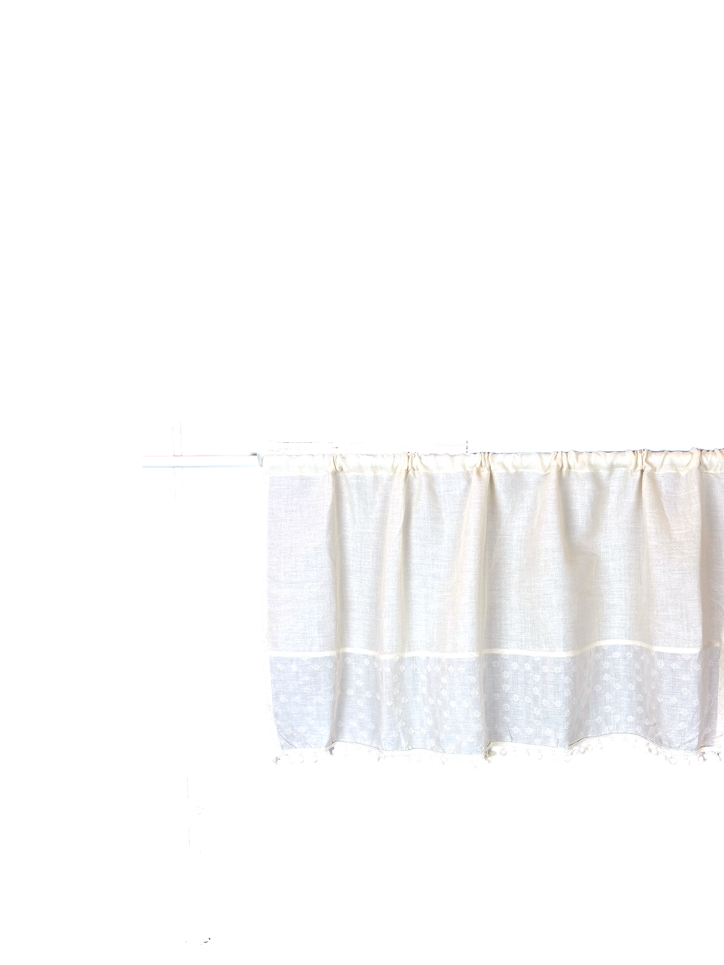 Cream curtain
