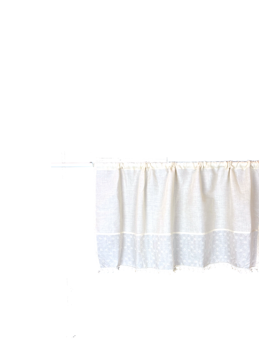 Cream curtain
