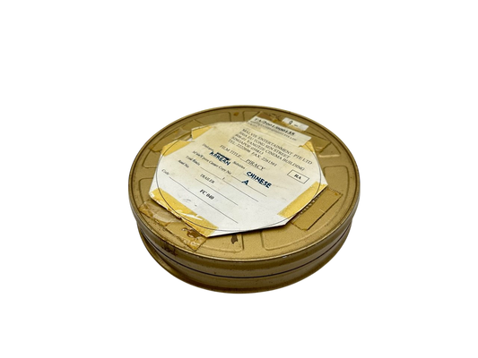 Film rolls in tin can