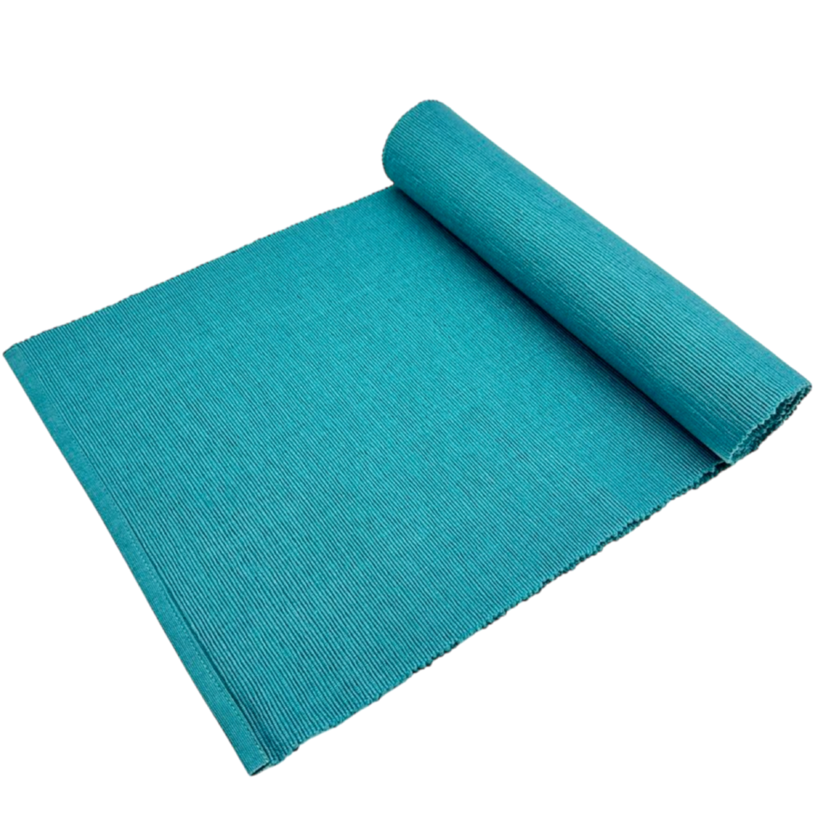 Teal tablecloth
