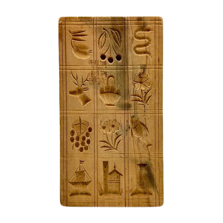 Patterned wood rectangle