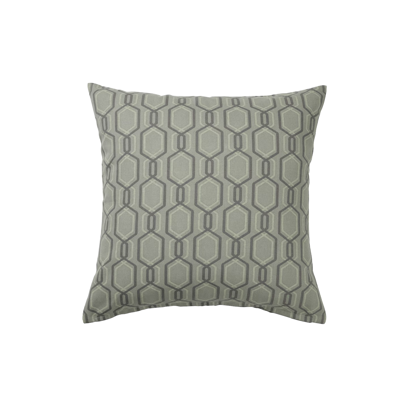 Olive cushion with patterns