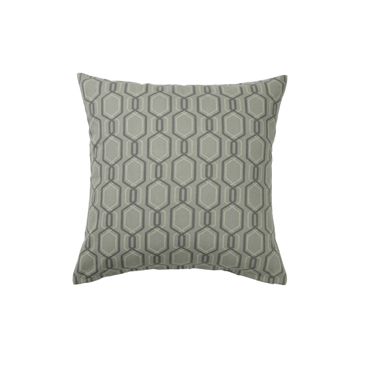 Olive cushion with patterns