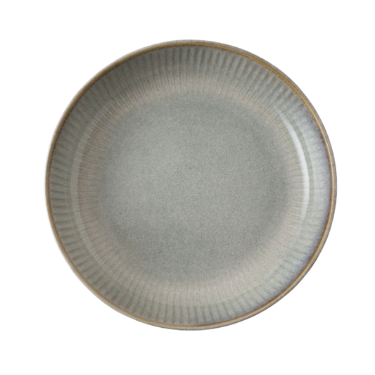 Grey porcelain plate