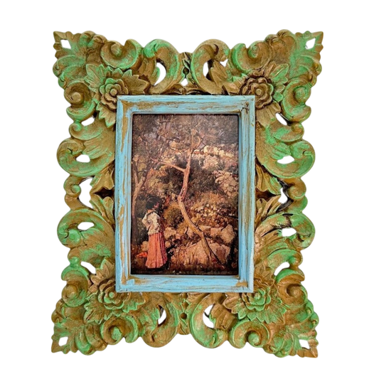 Green and blue frame