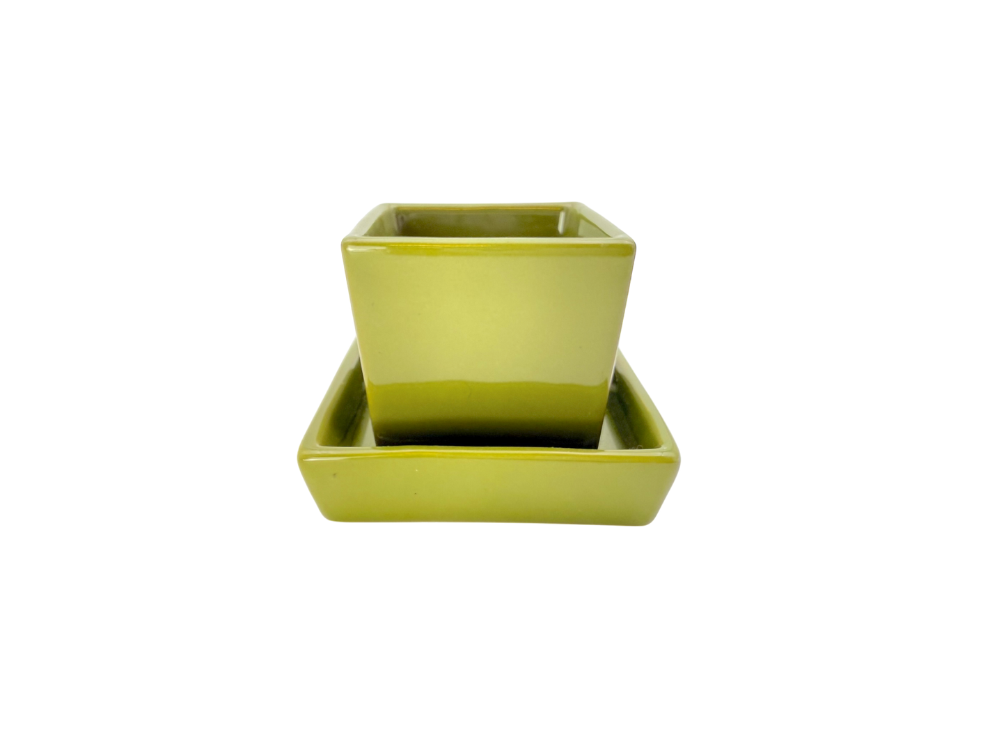Green set mini plate and bowl