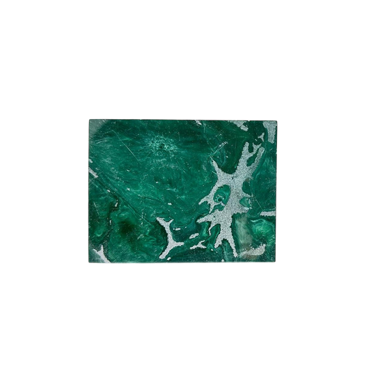 Dark green marble coaster