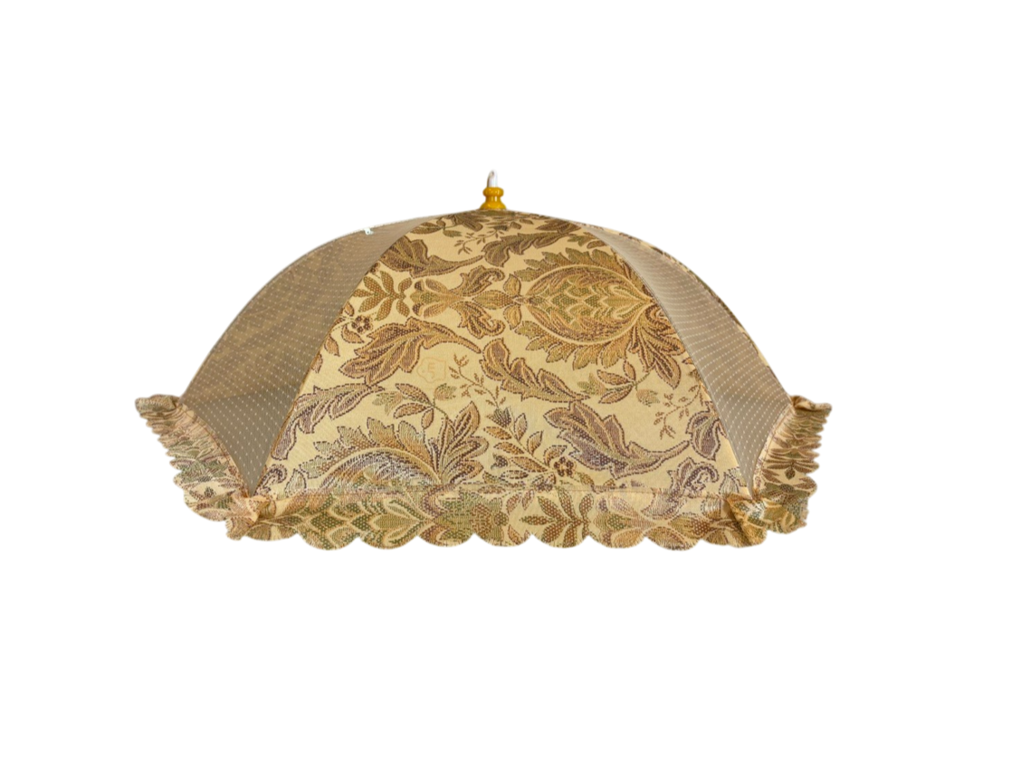 Gold table food cover