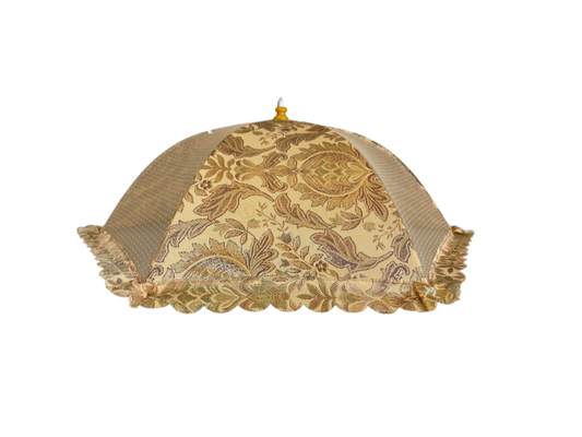 Gold table food cover