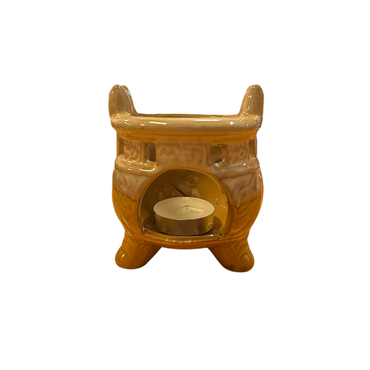 Brown candle holder