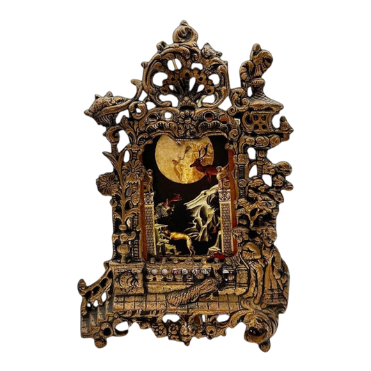 Patterned bronze frame