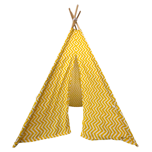 Yellow kids tent
