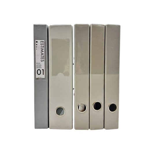 Set of grey files