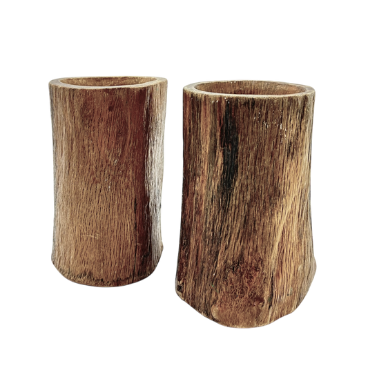 Pair of mini wood container