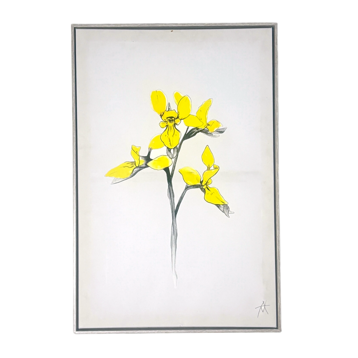 Yellow flower frame