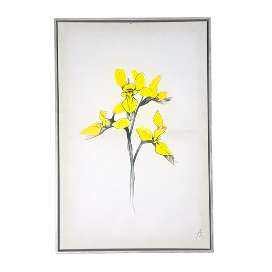 Yellow flower frame