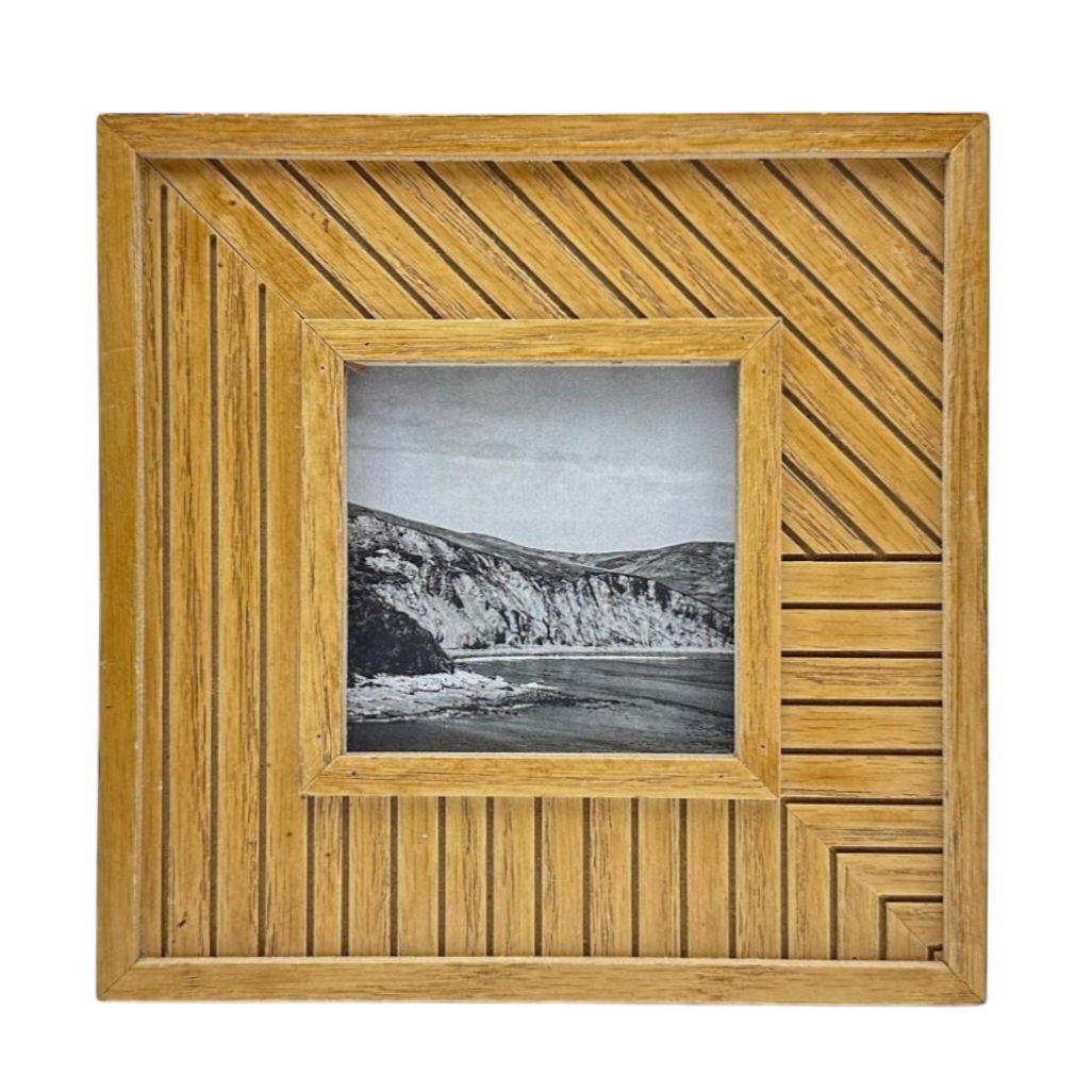 Patterned wood frame