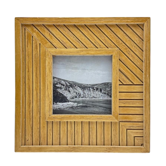 Patterned wood frame