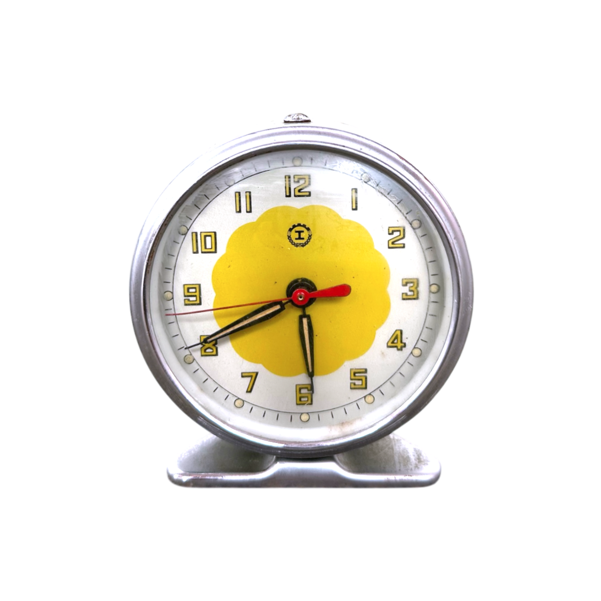 Silver circle clock