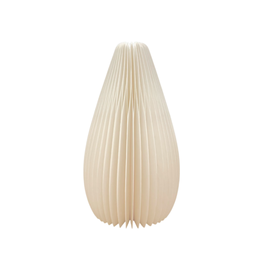 White paper vase
